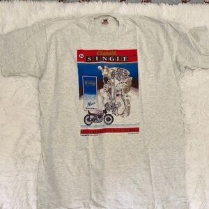 Vintage T-shirt motorcycle parts engine graphic